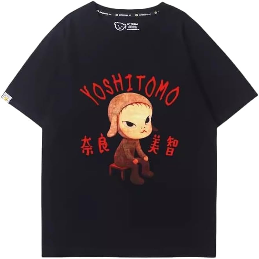 Amazon.co.jp: 半袖 奈良美智 Tシャツ 夏服 丸襟 なら よしとも